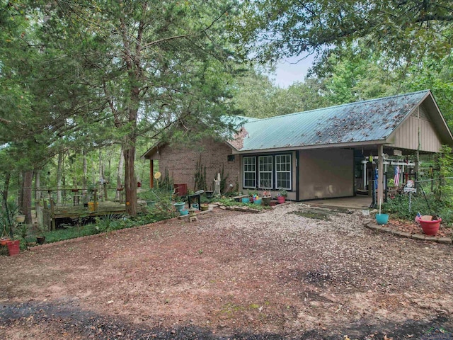 view of rear view of property