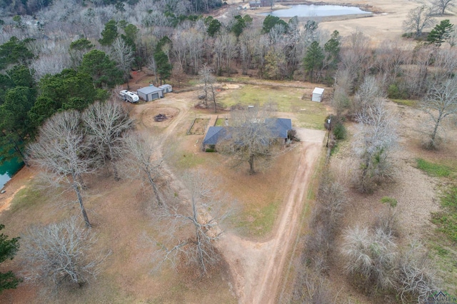 aerial view featuring a rural view