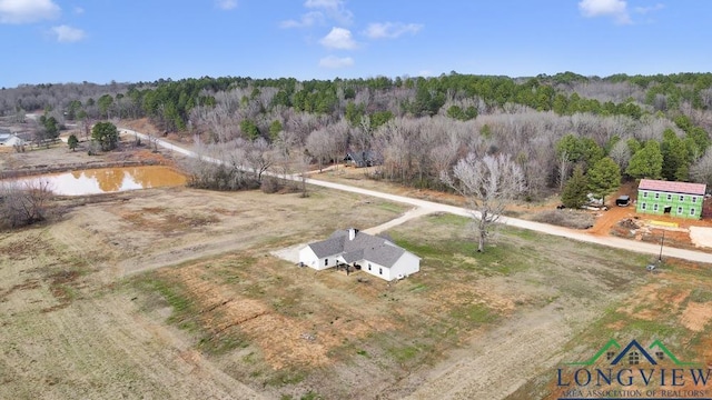 17255 Stella Maris St, Winona, TX 75792 - aerial view featuring a forest view and a water view