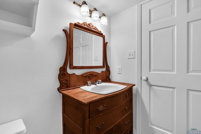 bathroom with vanity