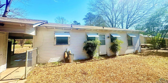 view of rear view of property