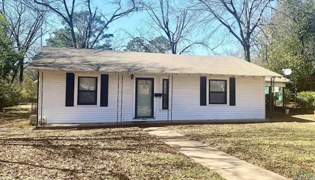 view of front of home featuring covered porch