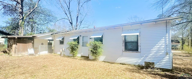 view of back of property