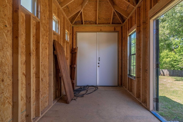 view of storage room