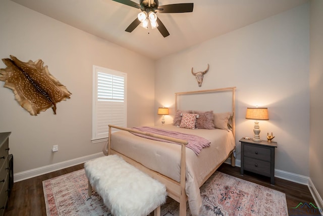 4523 Lone Oak Ln, Longview, TX 75605 - bedroom featuring wood finished floors and a ceiling fan