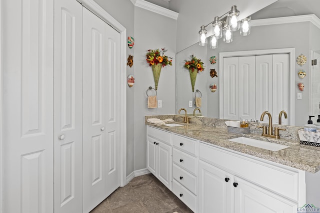 bathroom featuring vanity