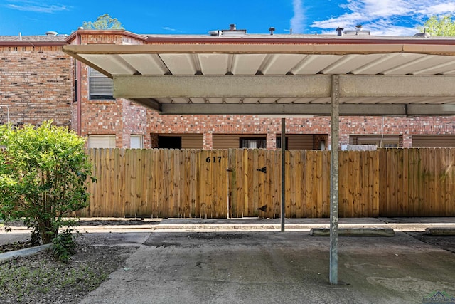 view of patio / terrace with fence