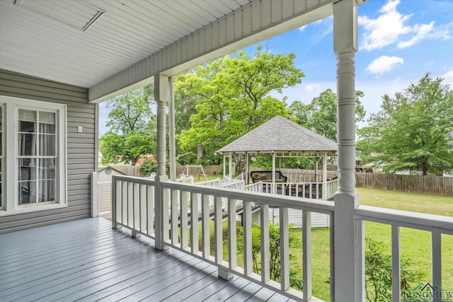 280 S Stonewall St, Tatum, TX 75691 - deck with a gazebo