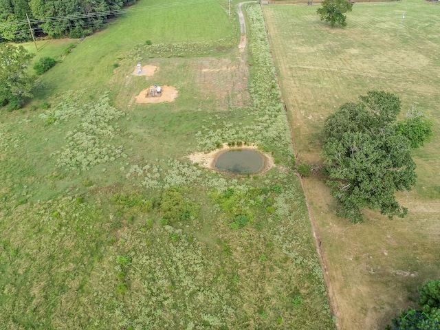 aerial view featuring a rural view