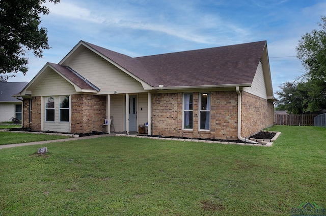 144 Hollie Cir, Sulphur Springs, TX 75482 - ranch-style house featuring brick siding and roof with shingles