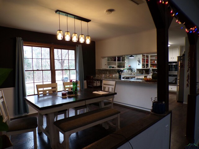 view of dining area