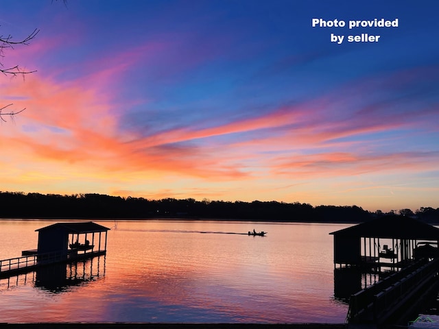 209 Rocky Point Rd, Mount Vernon, TX 75457 - dock area featuring boat lift and a water view