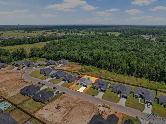 birds eye view of property