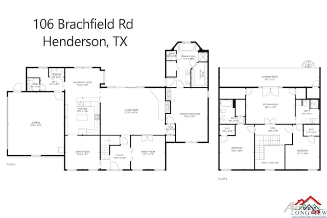 106 Brachfield Rd, Henderson, TX 75654 - home floor plan