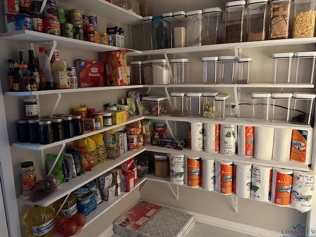 view of pantry