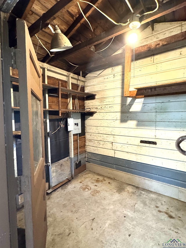 713 Martha Dr, Gladewater, TX 75647 - unfinished basement with wood walls