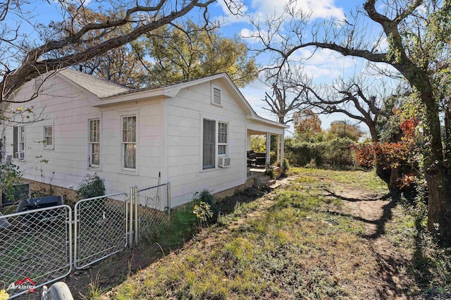 view of side of property