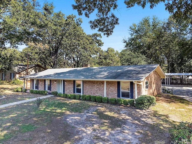 view of ranch-style house