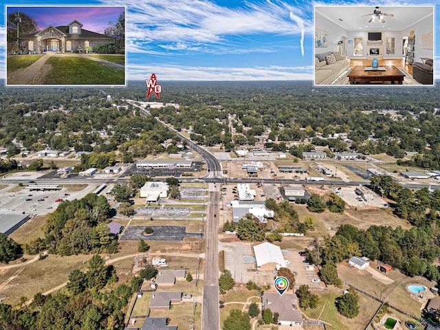 birds eye view of property