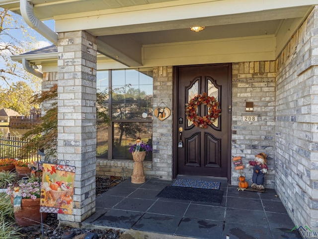 view of entrance to property