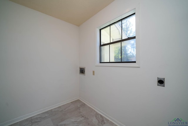 laundry room featuring hookup for a washing machine and electric dryer hookup