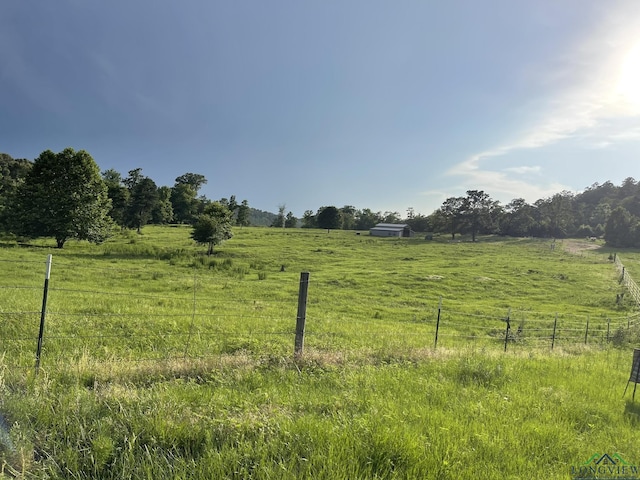 view of yard featuring a rural view