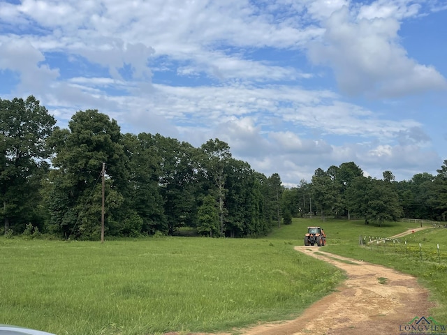 view of home's community featuring a rural view