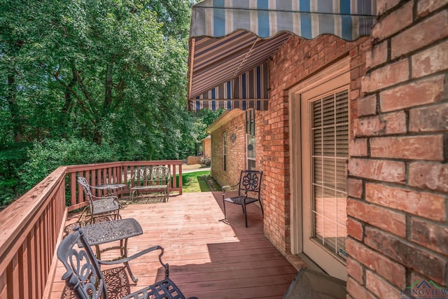 7 Casey Ct, Longview, TX 75604 - view of wooden terrace