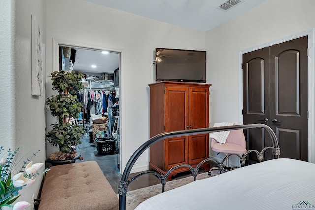 bedroom with a closet