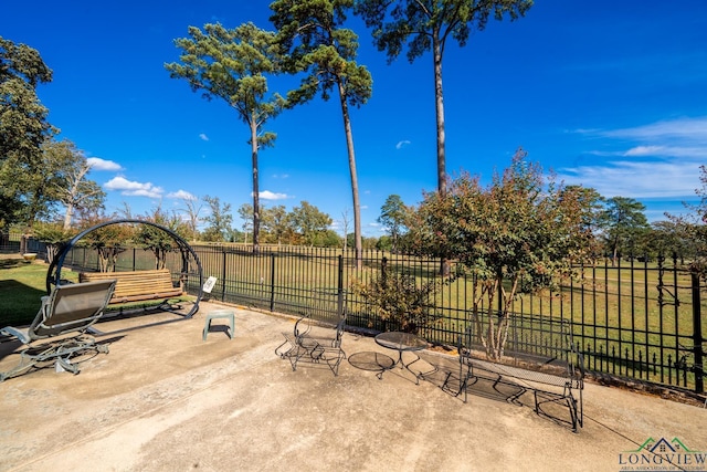 view of patio / terrace with fence