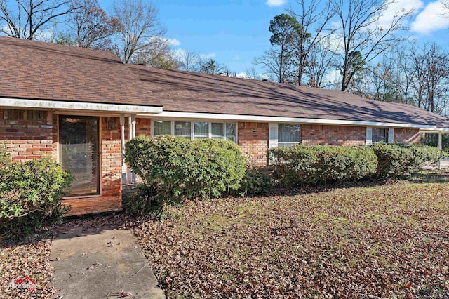 view of ranch-style house