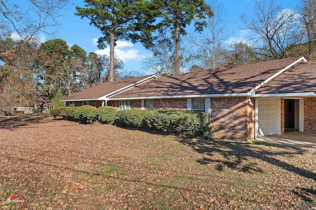 view of home's exterior featuring a garage