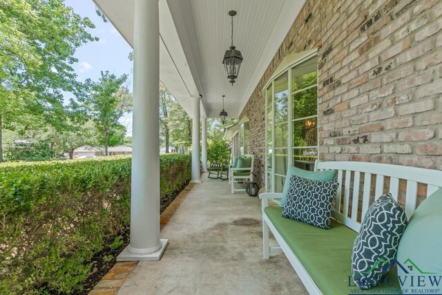1805 Greenway St, Gilmer, TX 75644 - view of covered porch