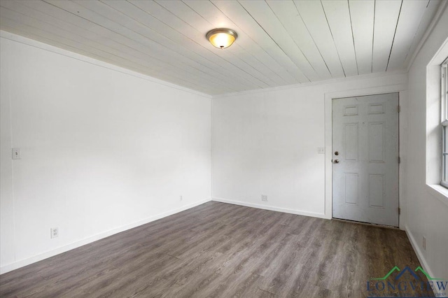 1150 Fm 139, Joaquin, TX 75954 - empty room featuring wooden ceiling and wood finished floors