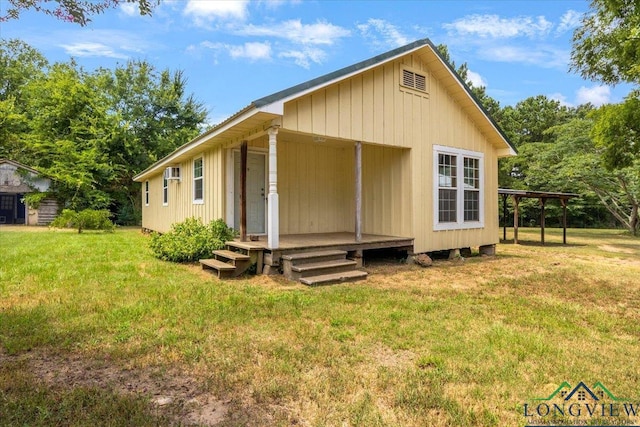 1150 Fm 139, Joaquin, TX 75954 - back of property featuring a yard