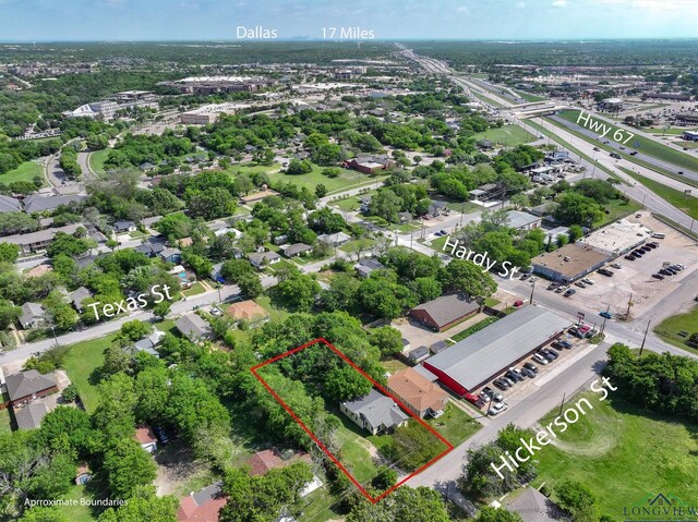 birds eye view of property