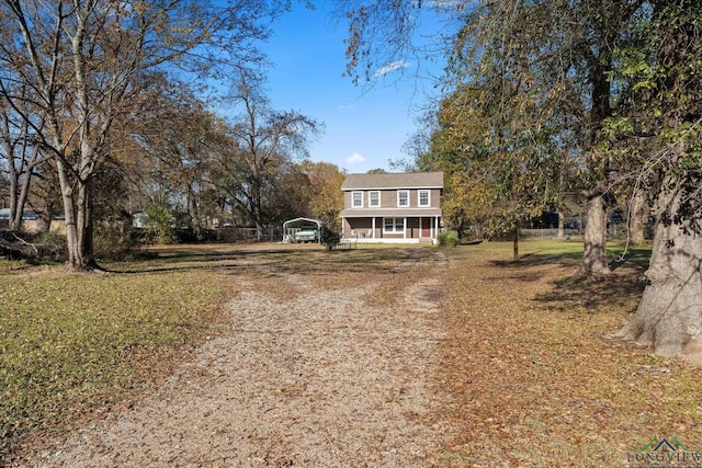 view of front facade with a porch