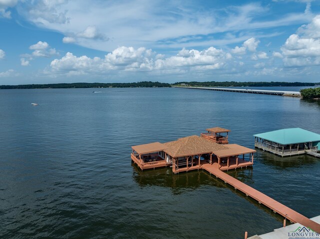 22551 Pine St, Frankston, TX 75763 - dock area featuring a water view