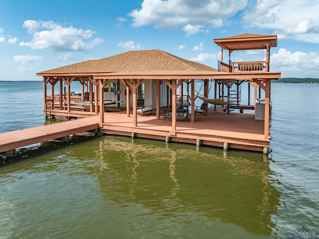 22551 Pine St, Frankston, TX 75763 - dock area with a water view