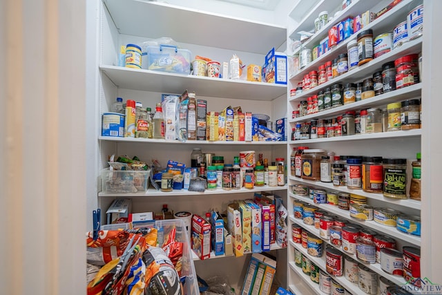 view of pantry