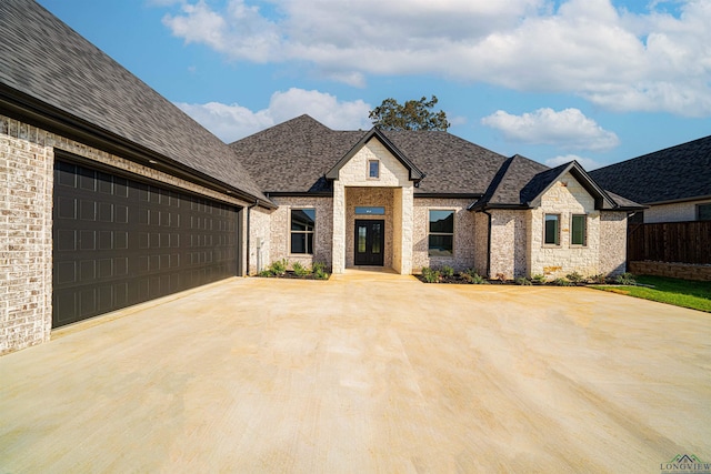 view of front of home featuring a garage