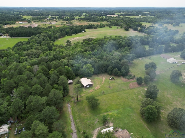 bird's eye view featuring a rural view