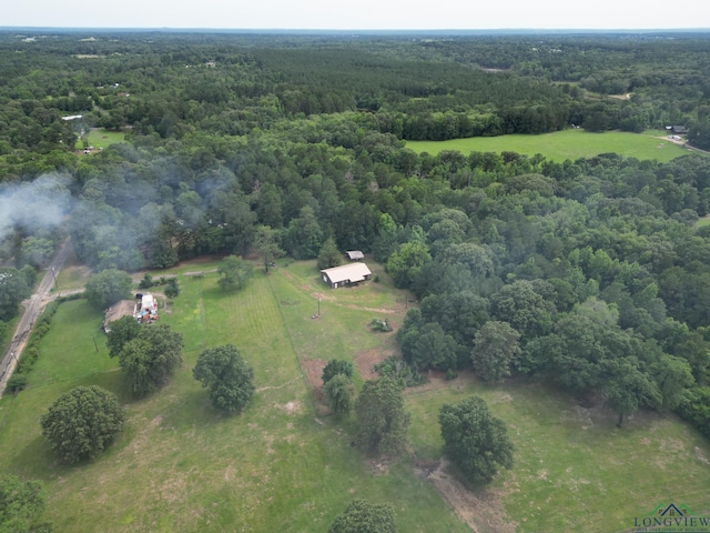 bird's eye view featuring a rural view