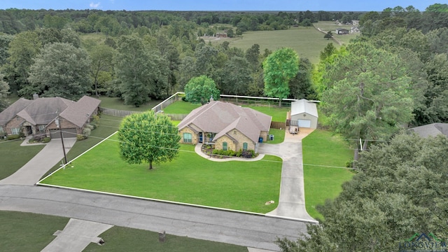 220 Cedar Rdg, Longview, TX 75602 - birds eye view of property with a wooded view