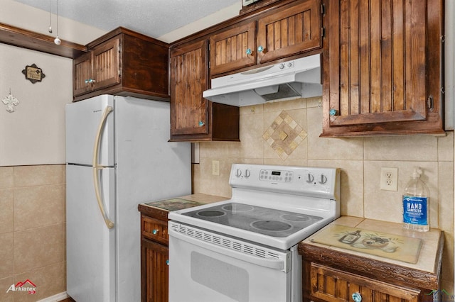 kitchen with white appliances