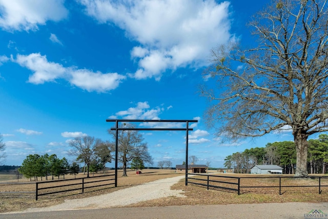 view of property's community with a rural view