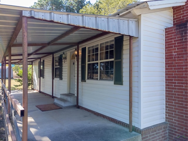 exterior space featuring a porch