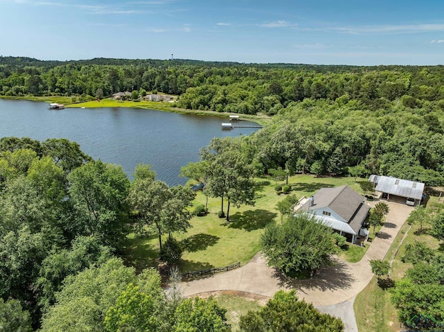 435 Acr 3763, Palestine, TX 75801 - drone / aerial view of a forest and a nearby body of water