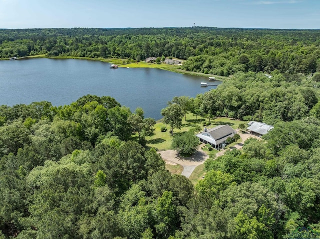 435 Acr 3763, Palestine, TX 75801 - drone / aerial view of a forest and a large body of water