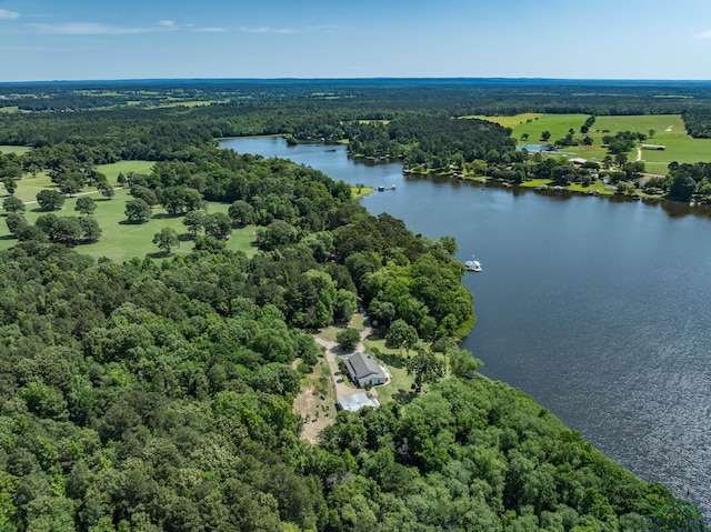 435 Acr 3763, Palestine, TX 75801 - aerial view of a nearby body of water and a heavily wooded area